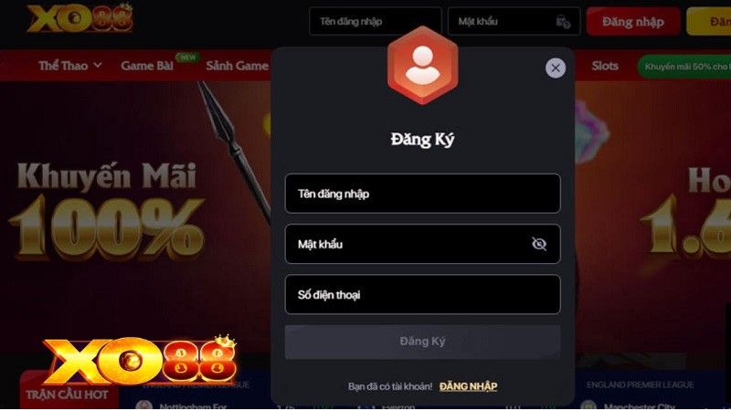 Việc đăng ký tài khoản tại Xo88 rất đơn giản và nhanh chóng