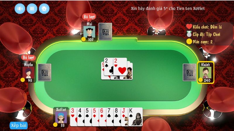 Bài tiến lên là một trò chơi bài truyền thống đầy thú vị với sự kết hợp giữa yếu tố may mắn và chiến lược